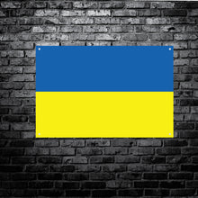 Load image into Gallery viewer, UKRAINIAN NATIONAL FLAG - GARAGE / OUTDOOR / INDOOR BANNER