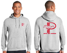 Load image into Gallery viewer, PARMA OHIO MUSTANGS LOGO &quot;PULLOVER&quot; HOODIE (BLACK, RED OR ASH GREY)
