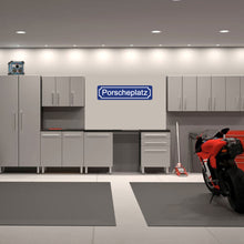 Load image into Gallery viewer, PORSCHEPLATZ or AUTOBAHN STREET SIGN - ZUFFENHAUSEN, STUGGART, FACTORY
