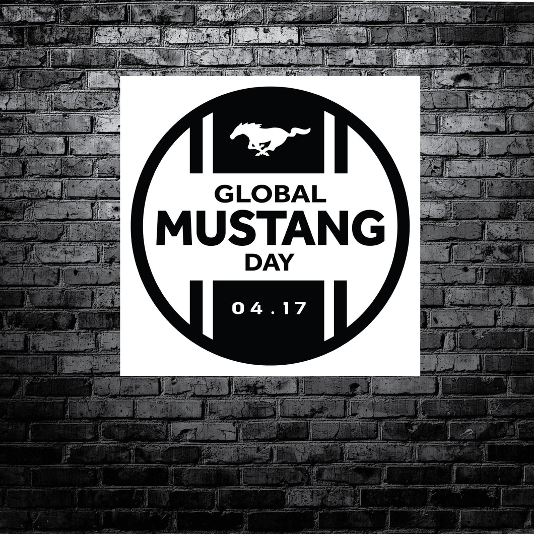 GLOBAL MUSTANG DAY GARAGE BANNER