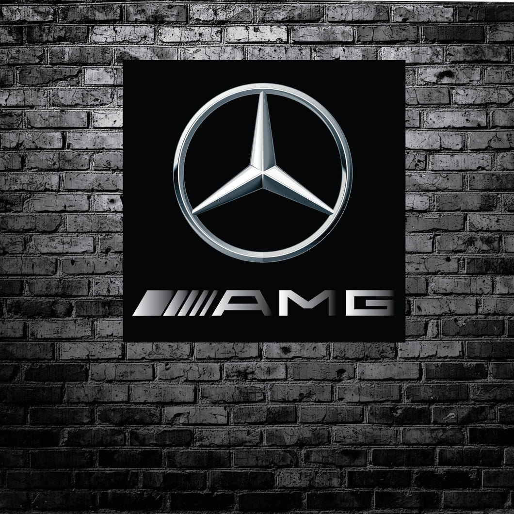 MERCEDES BENZ AMG - GARAGE BANNER