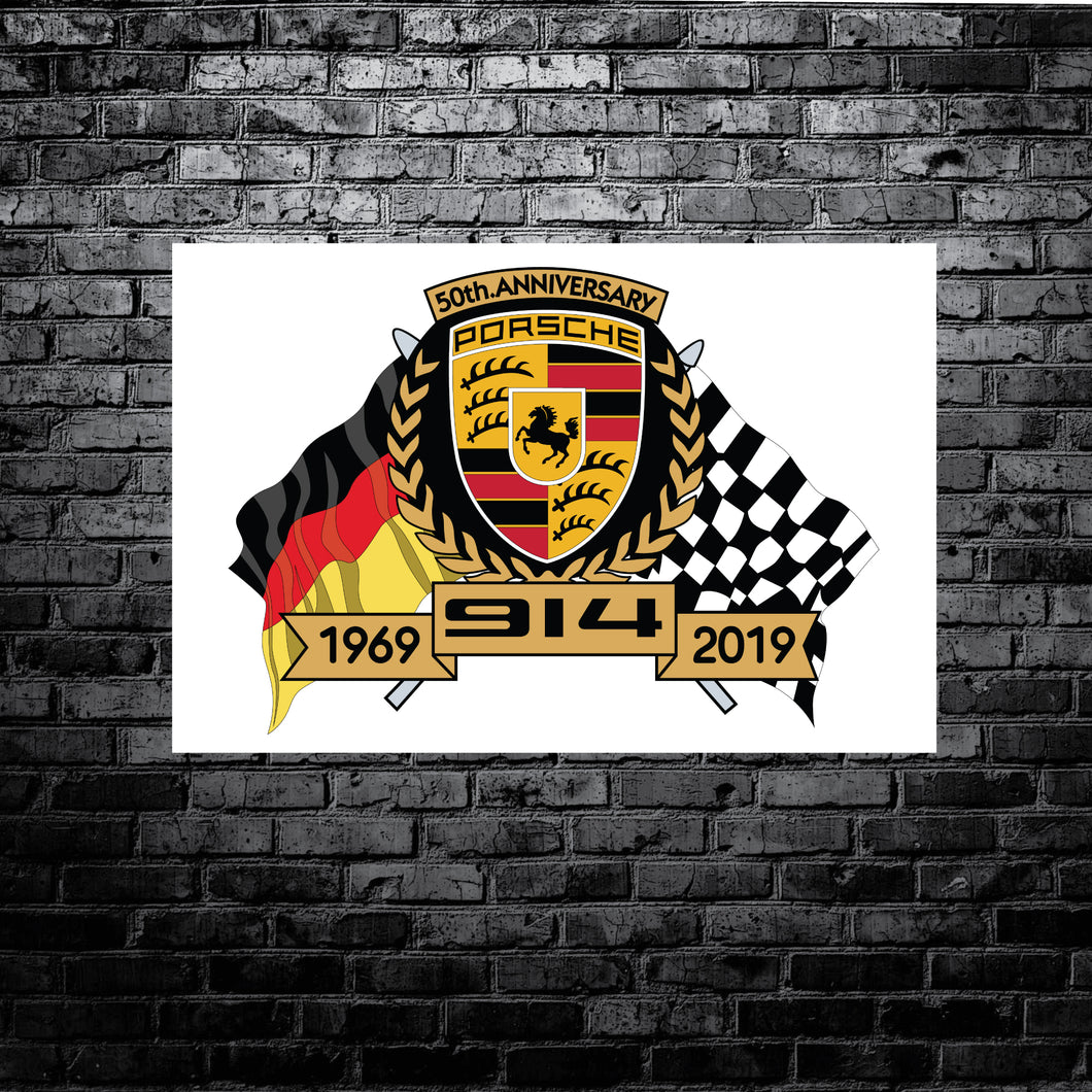 PORSCHE 914 50th Anniversary - GARAGE BANNER