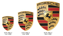 Load image into Gallery viewer, CUSTOM MADE PORSCHE CREST SIGN - (3) SIZES AVAILABLE
