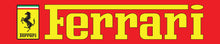 Load image into Gallery viewer, FERRARI CREST AND TEXT - GARAGE, MAN CAVE, OFFICE BANNER
