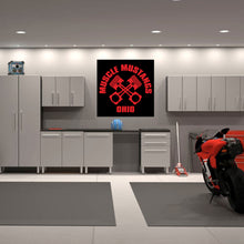 Load image into Gallery viewer, MUSCLE MUSTANGS OF OHIO (MMO) LOGO BANNER
