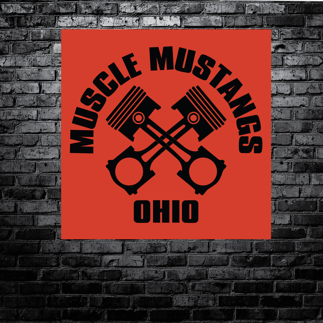 MUSCLE MUSTANGS OF OHIO (MMO) LOGO BANNER