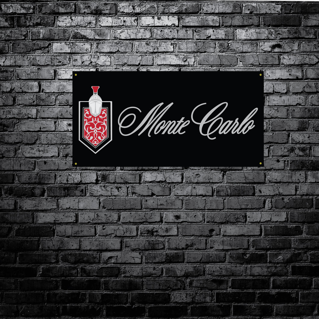 MONTE CARLO - CLASSIC LOGO GARAGE BANNER