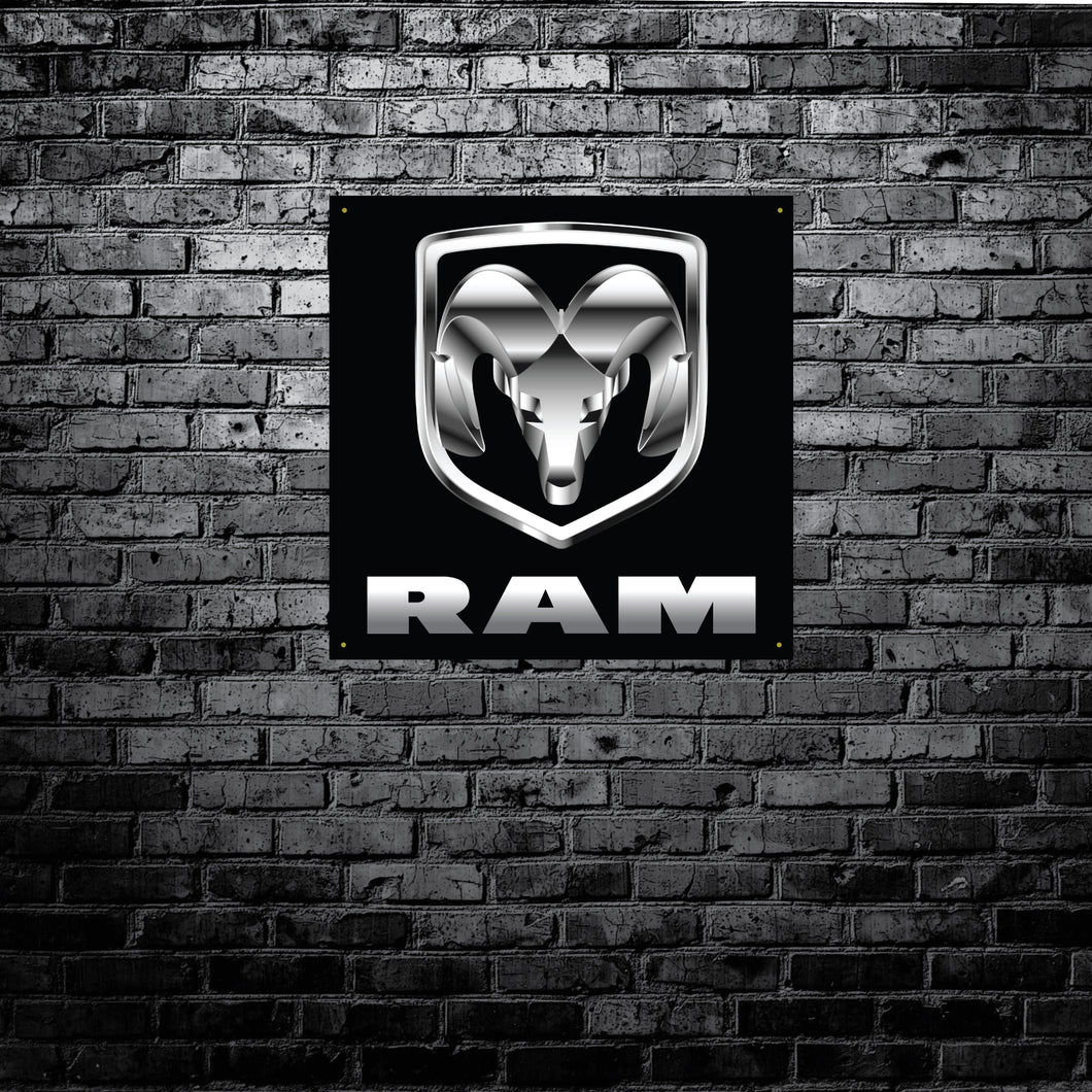 DODGE RAM - GARAGE BANNER