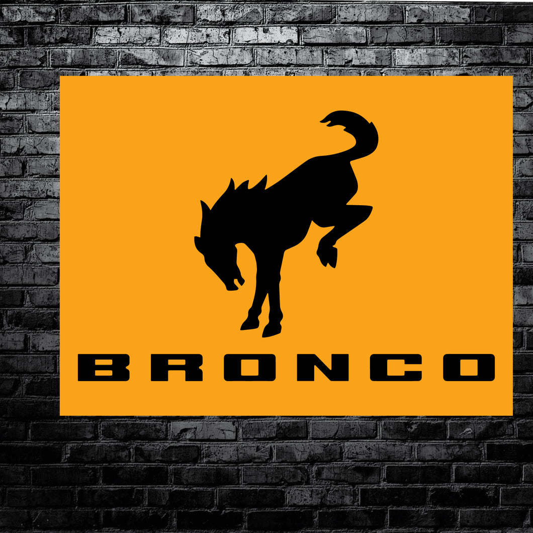 FORD BRONCO - GARAGE BANNER