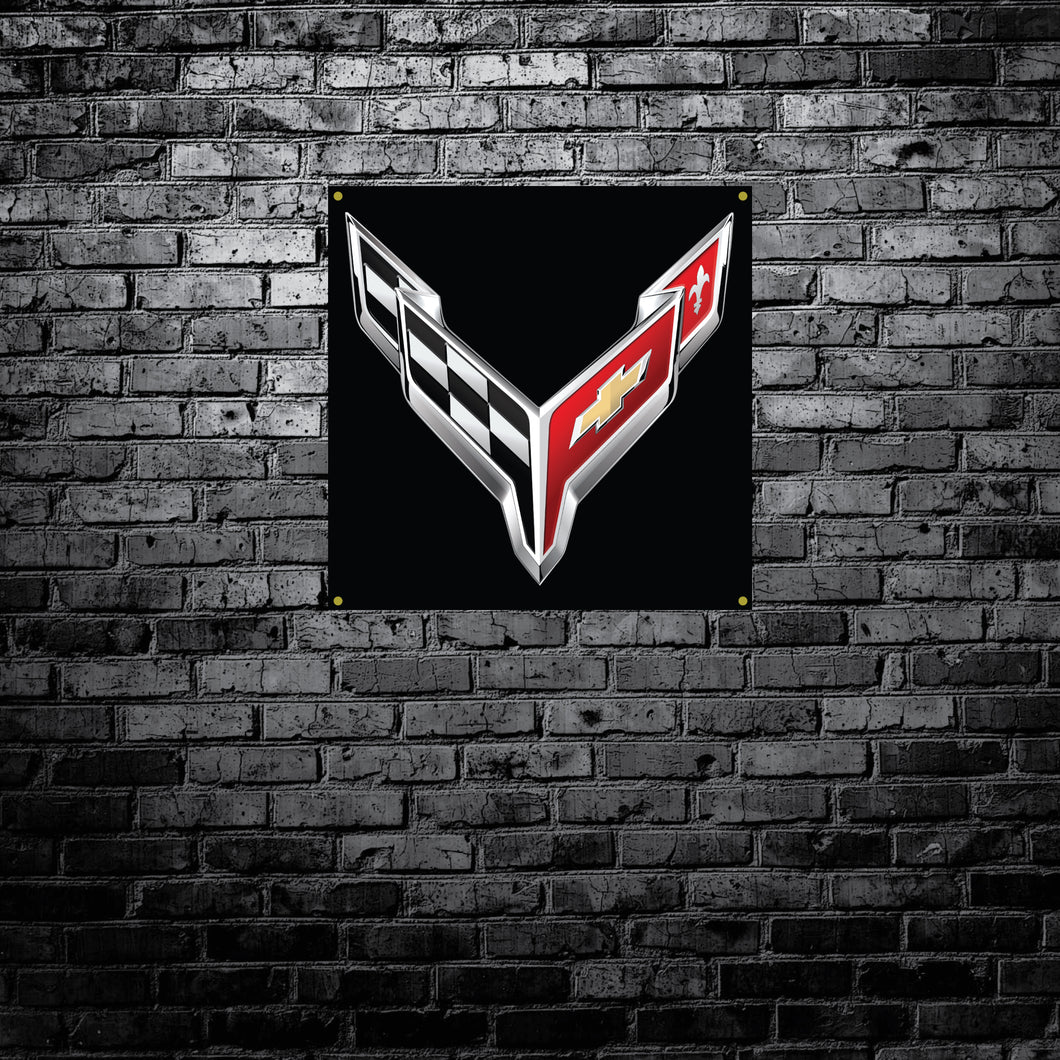 CORVETTE C8 - GARAGE BANNER