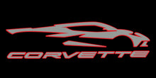 Load image into Gallery viewer, CORVETTE OUTLINE - GARAGE BANNER
