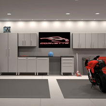 Load image into Gallery viewer, CORVETTE OUTLINE - GARAGE BANNER
