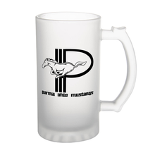 Load image into Gallery viewer, PARMA OHIO MUSTANGS LOGO BEER STEIN - Clear or Frosted, set of (2)
