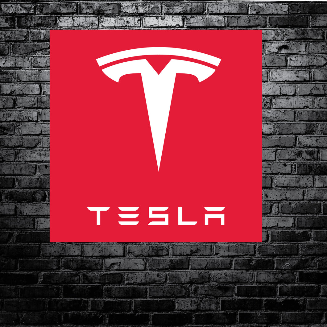 TESLA - GARAGE BANNER